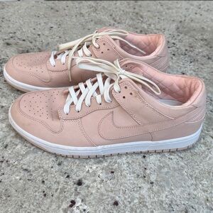 NikeLab Dunk Lux Low Sneakers in Arctic Orange Pink Lace Up Sneakers Mens 10.5